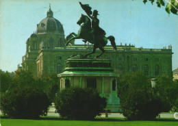 VIENNA, ARCHITECTURE, HELDENPLATZ, STATUE, PARK, AUSTRIA, POSTCARD - Sonstige & Ohne Zuordnung