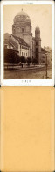 Ansichtskarte Berlin Neue Synagoge, Straße CDV-Foto Judaika 1882 Kabinettfoto - Other & Unclassified