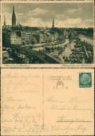 Ansichtskarte Hamburg Panorama-Ansicht Hafenpartie Mit Hochbahn 1936 - Other & Unclassified