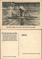 Ansichtskarte  Kuriositäten Reise Europa Nach Asien Wasser Fahrrad 1936 - Andere & Zonder Classificatie