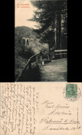 Ansichtskarte Frankenberg (Sachsen) Im Lützeltale - Wald, Viadukt 1911 - Frankenberg