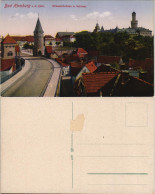 Ansichtskarte Bad Homburg Vor Der Höhe Strassenbrücke U. Schloss. 1913 - Bad Homburg