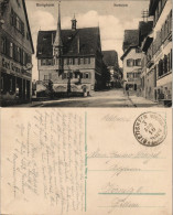 Bietigheim-Bietigheim-Bissingen Marktplatz, Geschäft Carl Grimm Uhrmacher 1916 - Bietigheim-Bissingen