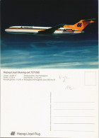 Ansichtskarte  Flugzeug AK Airplane Hapag-Lloyd Boeing-Jet 727-200 1970 - 1946-....: Ere Moderne