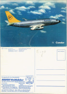 Ansichtskarte  Condor Europa-Jet Boeing 737-230 Im Flug 1980 - 1946-....: Modern Era