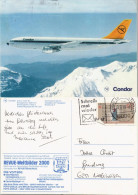 Ansichtskarte  Flugzeug Motiv-AK Condor Airbus A300 B 4 1984 - 1946-....: Ere Moderne