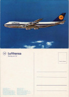Ansichtskarte  Lufthansa Boeing Jet 747 Flugzeug Motiv-AK 1980 - 1946-....: Era Moderna
