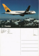 Ansichtskarte  Flugzeuge - Boeing 767 Condor 1985 - 1946-....: Modern Tijdperk