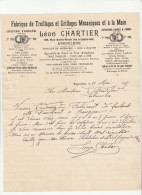 16-L.Chartier....Fabrique De Treillage & Grillages Mécaniques & à La Main...Angoulême...(Charente)...1917 - Autres & Non Classés