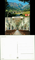 Ansichtskarte Engelberg OW 2-Bild-AK Panorama Und Kirche 1980 - Autres & Non Classés
