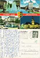 Ansichtskarte Mannheim Mehrbildkarten Mit 4 Stadtteilansichten 1971 - Mannheim