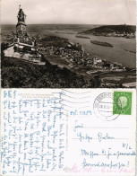 Rüdesheim (Rhein) National-Denkmal Niederwald Rhein Rochusberg Panorama 1959 - Ruedesheim A. Rh.