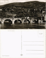 Heidelberg Panorama-Ansicht Teilansicht Neckar Brücke & Schloss 1960 - Heidelberg
