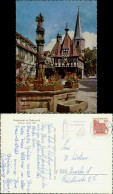 Ansichtskarte Michelstadt Rathaus, Brunnen, Odenwald Region 1966 - Michelstadt