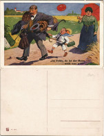 „Im Felde, Da Ist Der Mann Noch Was Wert" Militär-Humorkarte 1915 - Unclassified
