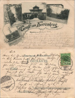 Ansichtskarte Herrenkrug-Magdeburg Herrenkrug-Park, Wirtschaft 1898 - Sonstige & Ohne Zuordnung