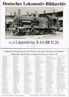 Dampflokomotive Eisenbahn Lokporträt Bay. R 4/4 (BR 92.20) 2005 - Treni