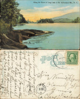 New York City Along The Shore Of Long Lake In The Adirondack Mts., N. Y. 1920 - Otros & Sin Clasificación