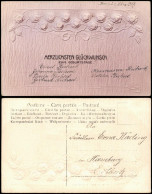 Glückwunsch Geburtstag Birthday Prägekarte Blumen-Relief 1907 Prägekarte - Geburtstag