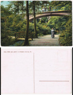 Ansichtskarte Bad Oeynhausen Parkpartie Mit Brücke 1912 - Bad Oeynhausen