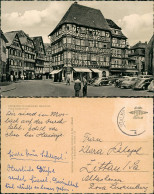 Ansichtskarte Mosbach (Baden) Marktplatz VW Käfer Palm'sches Haus 1962 - Mosbach