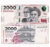2023 Argentina 2000 Pesos Banknote UNC NEW - Argentina