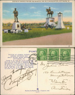 Postcard Gettysburg Statues Of General Buford USA 1936 - Other & Unclassified
