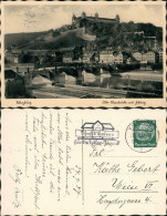 Ansichtskarte Würzburg Festung Marienberg Und Main Brücke 1937 - Wuerzburg