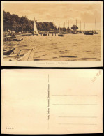 Postcard Berg Dievenow Dziwnów Segelboote Am Bodden 1922 - Pommern