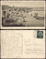 Postcard Treptower Deep / Regamünde Mrzeżyno Strandleben 1935 - Pommern