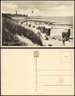 Postcard Bauerhufen-Großmöllen Chłopy Mielno Strandleben, Stadt 1936 - Pommern