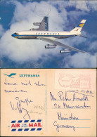 Ansichtskarte  Lufthansa 4-strahliger Jet Flugzeug Airplane 1962 - 1946-....: Modern Tijdperk