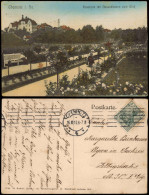 Chemnitz Panorama-Ansicht Mit Rosarium Und Aussichtsturm Zum Wind 1910 - Chemnitz