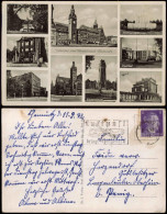 Chemnitz Mehrbild-AK Mit Stadtbad, Industrie-Schule, Bismarck-Turm Uvm. 1942 - Chemnitz