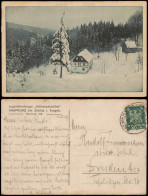 Ansprung-Marienberg Erzgebirge Hüttstadtmühle Winter 1927 Gel. Bahnpoststempel - Marienberg