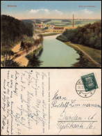 Ansichtskarte Mittweida Blick Auf Dreiwerden, Fluss Und Fabrik 1929 - Mittweida