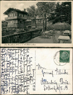 Karlsberg Karłów Schweizerhaus Heuscheuer Außenterrasse Gaststätte 1938 - Schlesien