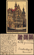 Innere Altstadt-Dresden Georgentor - Steindruck Künstlerkarte 1922 - Dresden