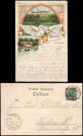 Ansichtskarte Litho AK Zwickau Schwanenschloß 2 Bild 1899 - Zwickau