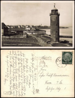 Ansichtskarte Cuxhaven Leuchtturm Seepavillon Restaurant 1936 - Cuxhaven