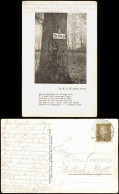 Ansichtskarte Bad Mergentheim Baum Mit Schild Zur Herrenkur 1932 - Bad Mergentheim