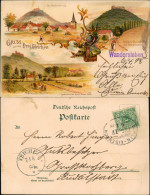 Ansichtskarte Amt Wachsenburg Wachsenburg, Schloß Gleichenberg... 1898 - Autres & Non Classés