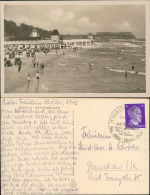 Ansichtskarte Heringsdorf Usedom Strand, Seebrücke - Fotokarte 1942 - Otros & Sin Clasificación