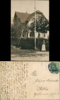 Ansichtskarte  Frau Vor Villa - Fachwerk 1914 - Zu Identifizieren