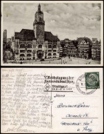 Ansichtskarte Stuttgart Rathaus 1937   Mit Sonderstempel Reichstagung - Stuttgart