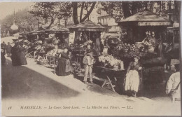 CPA Non Circulée , Marseille (Bouches Du Rhône) - Le Cours Saint Louis, Le Marché Aux Fleurs  (150) - Canebière, Centre Ville