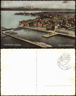 Friedrichshafen Hafen Mit Hafenbahnhof Bodensee Luftaufnahme 1960 - Friedrichshafen