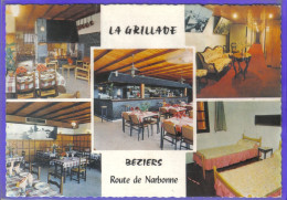Carte Postale 34. Colombiers  Relais Hôtel La Grillade  Route De Narbonne   Très Beau Plan - Otros & Sin Clasificación