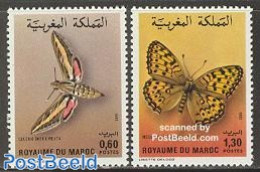 Morocco 1982 Butterflies 2v, Mint NH, Nature - Butterflies - Autres & Non Classés