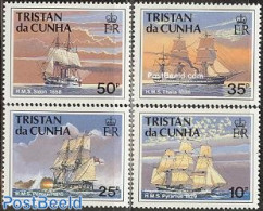 Tristan Da Cunha 1990 War Ships 4v, Mint NH, Transport - Ships And Boats - Boten